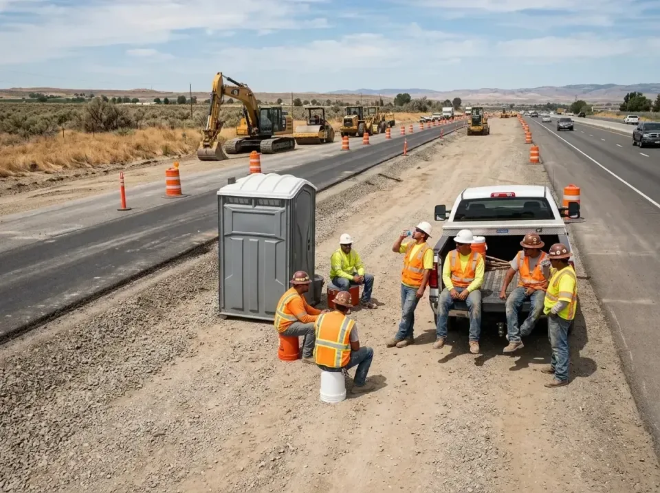 highway-road-construction-crew-007 — frequently asked questions, Porta Potty and Restroom Rentals in Brier, WA